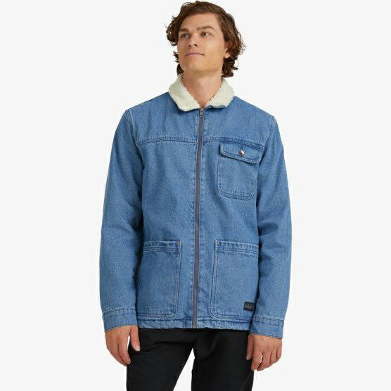 Quiksilver Klar Denim Sherpa Jacket BLUE USED - Southern Man