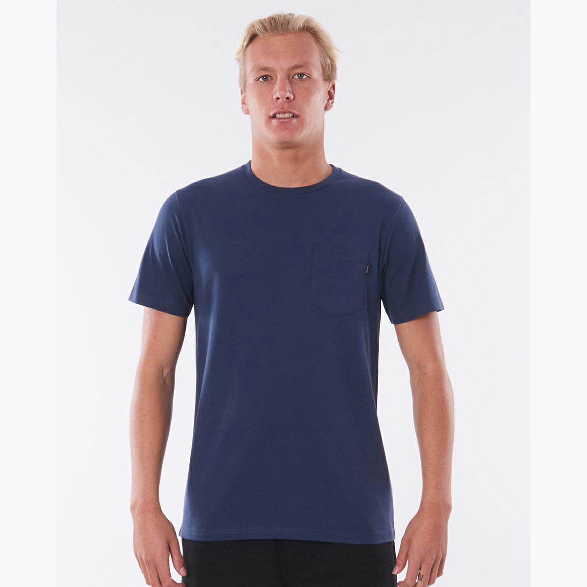 Rip Curl Plain Pocket Tee BLACK, WHITE 