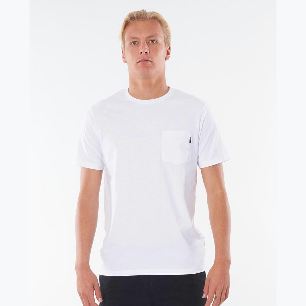 Rip Curl Plain Pocket Tee BLACK, WHITE 