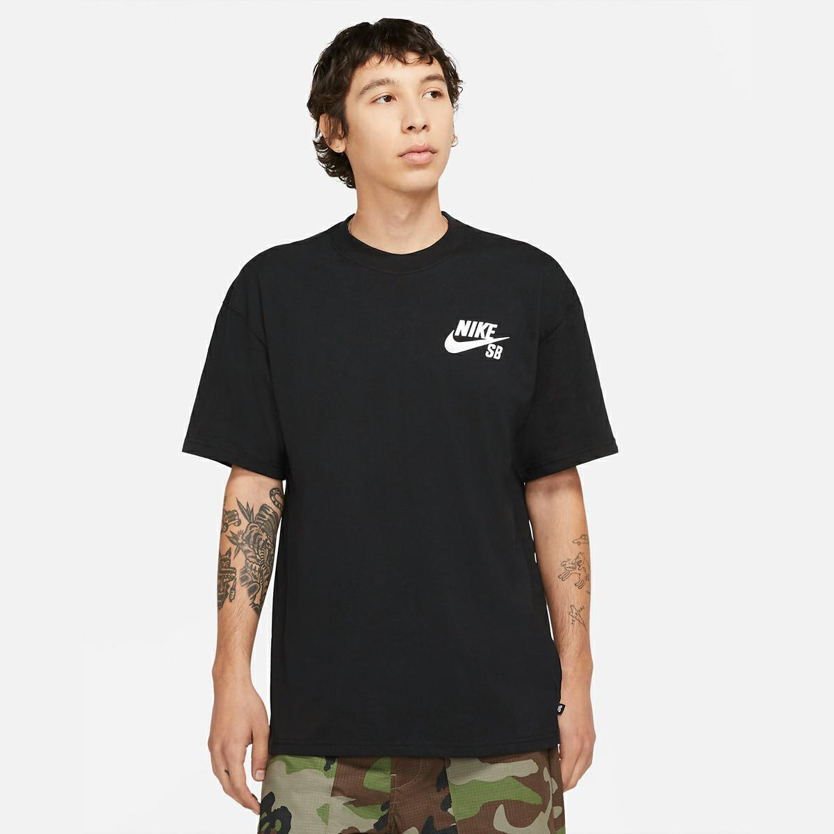 Nike SB Logo Tee BLACK WHITE - Southern Man