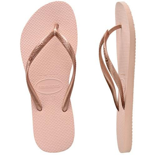 Havaianas Slim Metallic Thong ROSE GOLD, STEEL GREY, WHITE, BROWN ...