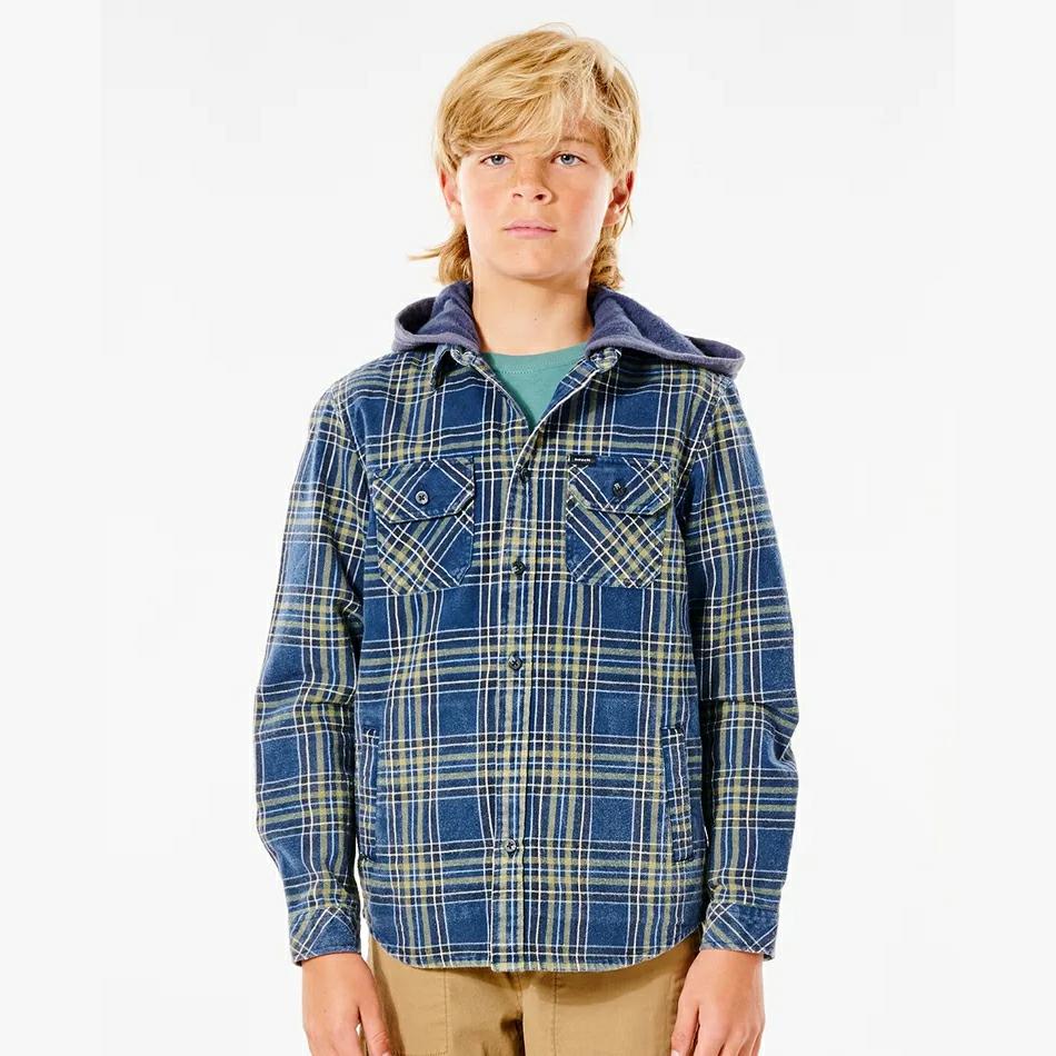 Rip Curl Ranchero Flannel Shirt -B NAVY 