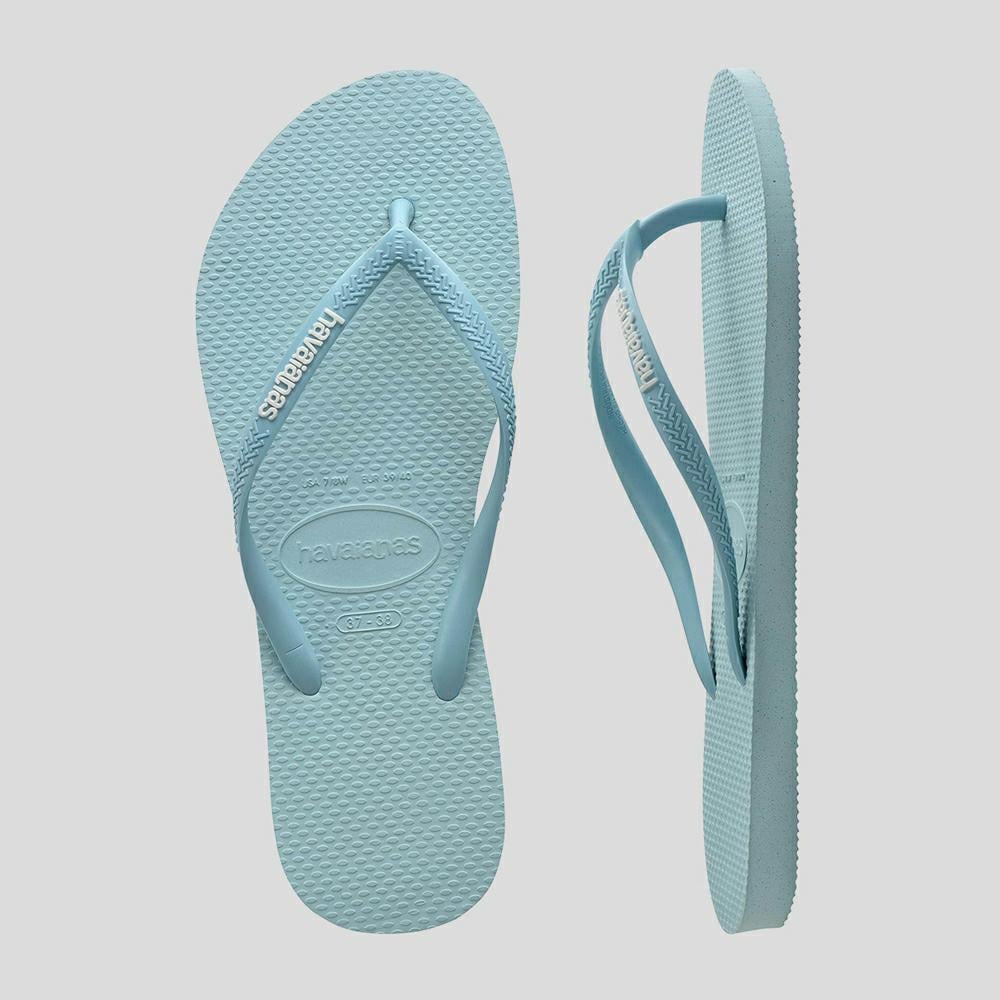 Havaianas Kids Rubber Logo Sky/White SKY BLUE WHITE - Southern Man