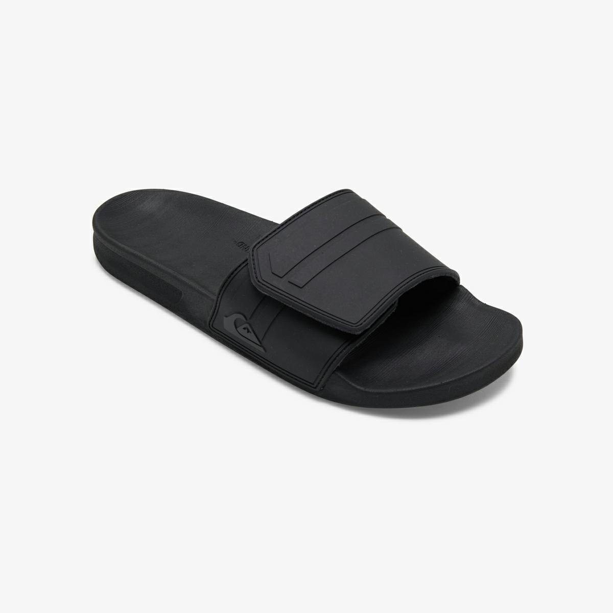 Quiksilver Rivi Slide Adjust Slide BLACK/GREY/BLACK Southern Man