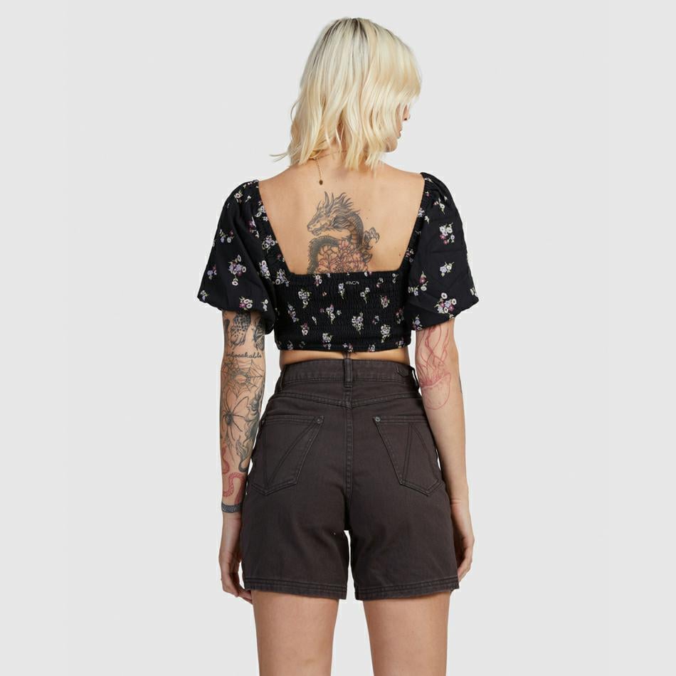 Rvca Sprinkle Smocked Top Rvca Black. Rvca Fashion Tops in Womens Fashion Tops & Womens Tops. Code: UVJWT00132