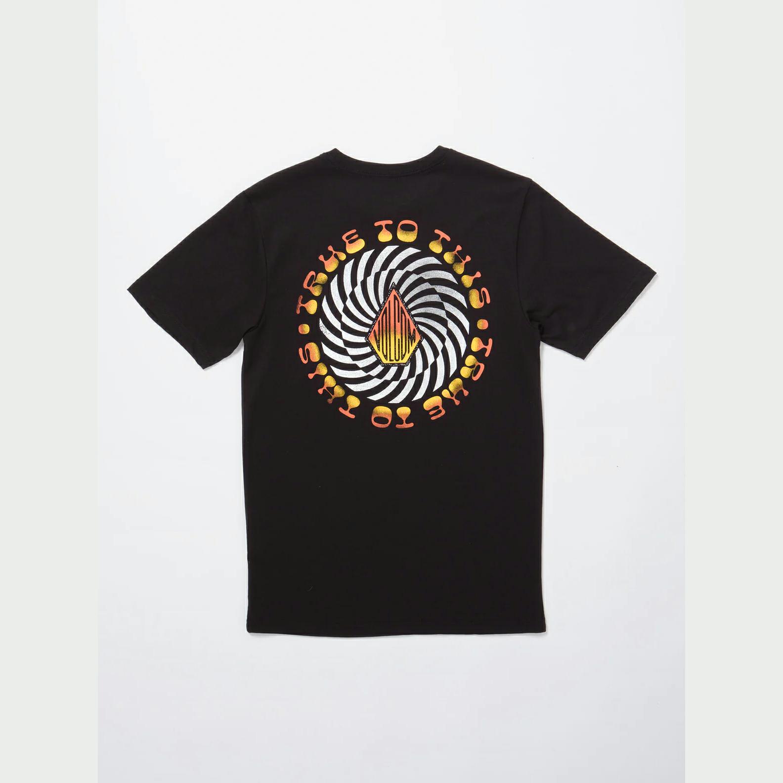 T-shirt Donna Volcom My Guys: Manica Corta, In Cotone Biologico, Oversize, Colore Nero - 5