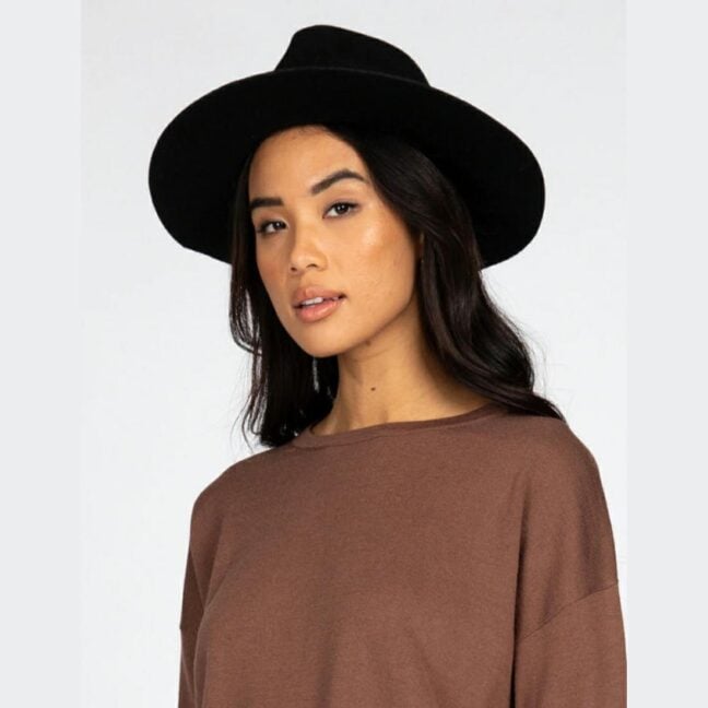 Rusty Gisele Felt Hat Black. Rusty Hats & Caps in Womens Hats & Caps & Womens Headwear. Code: HHL0566