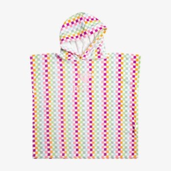 Roxy Girls Stay Magical Printed Hooded Poncho Towel Bright White Check C. Roxy Towels - Hooded in Toddler Girls Towels - Hooded & Toddler Girls Accessories. Code: ERLAA03050