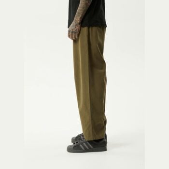 Afends Ninety Eights Elastic Waist Pants Military. Afends Pants in Mens Pants & Mens Pants & Jeans. Code: M230405