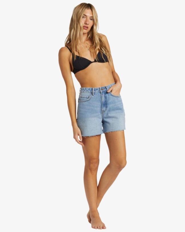 Billabong Riley Walkshort Faded Indigo Fray. Billabong Walkshorts - Fitted Waist in Womens Walkshorts - Fitted Waist & Womens Shorts. Code: UBJDS00103