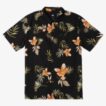 Quiksilver Mens Tropical Floral Short Sleeve Shirt Black Tropical Flora. Quiksilver Shirts - Short Sleeve in Mens Shirts - Short Sleeve & Mens Shirts. Code: AQYWT03297