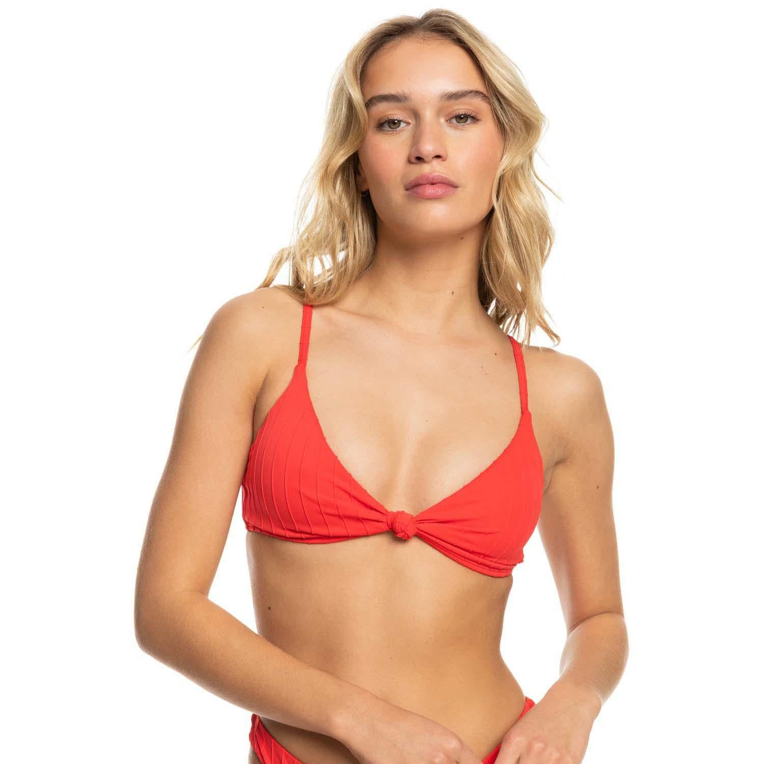 Roxy - Womens Love The Surf Knot Bikini Top, Color Bel Air