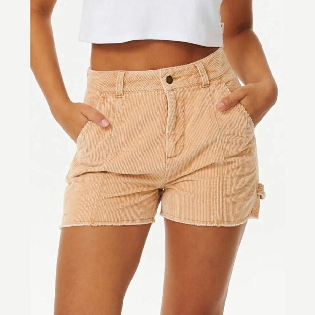 Rip Curl Pacific Dreams Cord Short Brown. Rip Curl Walkshorts - Fitted Waist in Womens Walkshorts - Fitted Waist & Womens Shorts. Code: 021WWS