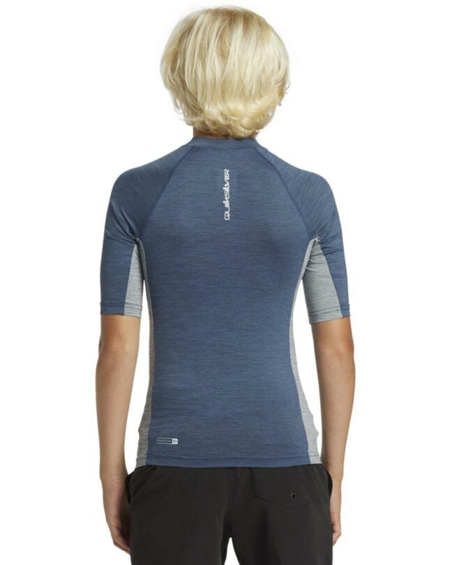 Quiksilver Everyday Upf50 Comp Ss Y Vintage Indigo Heath. Quiksilver Rashvests in Boys Rashvests & Boys Wetsuits. Code: AQBWR03058