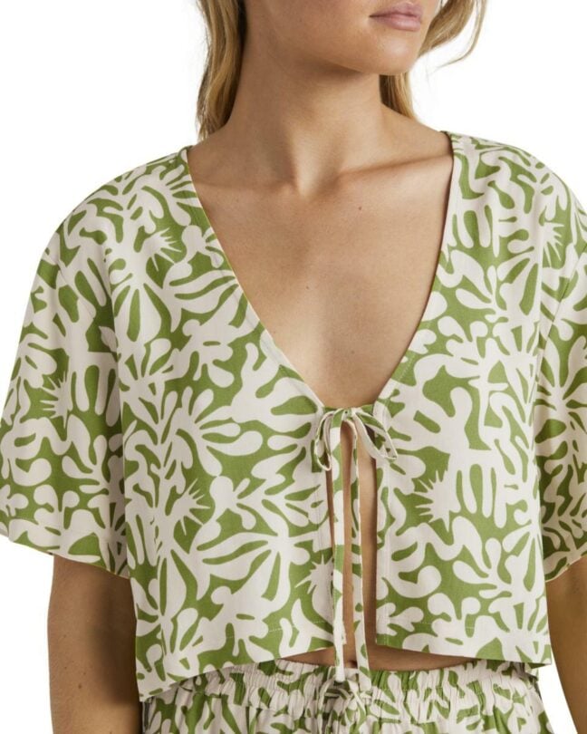 Billabong Palm Grove Tie Shirt Celery. Billabong Shirts - Short Sleeve in Womens Shirts - Short Sleeve & Womens Shirts. Code: UBJWT00228