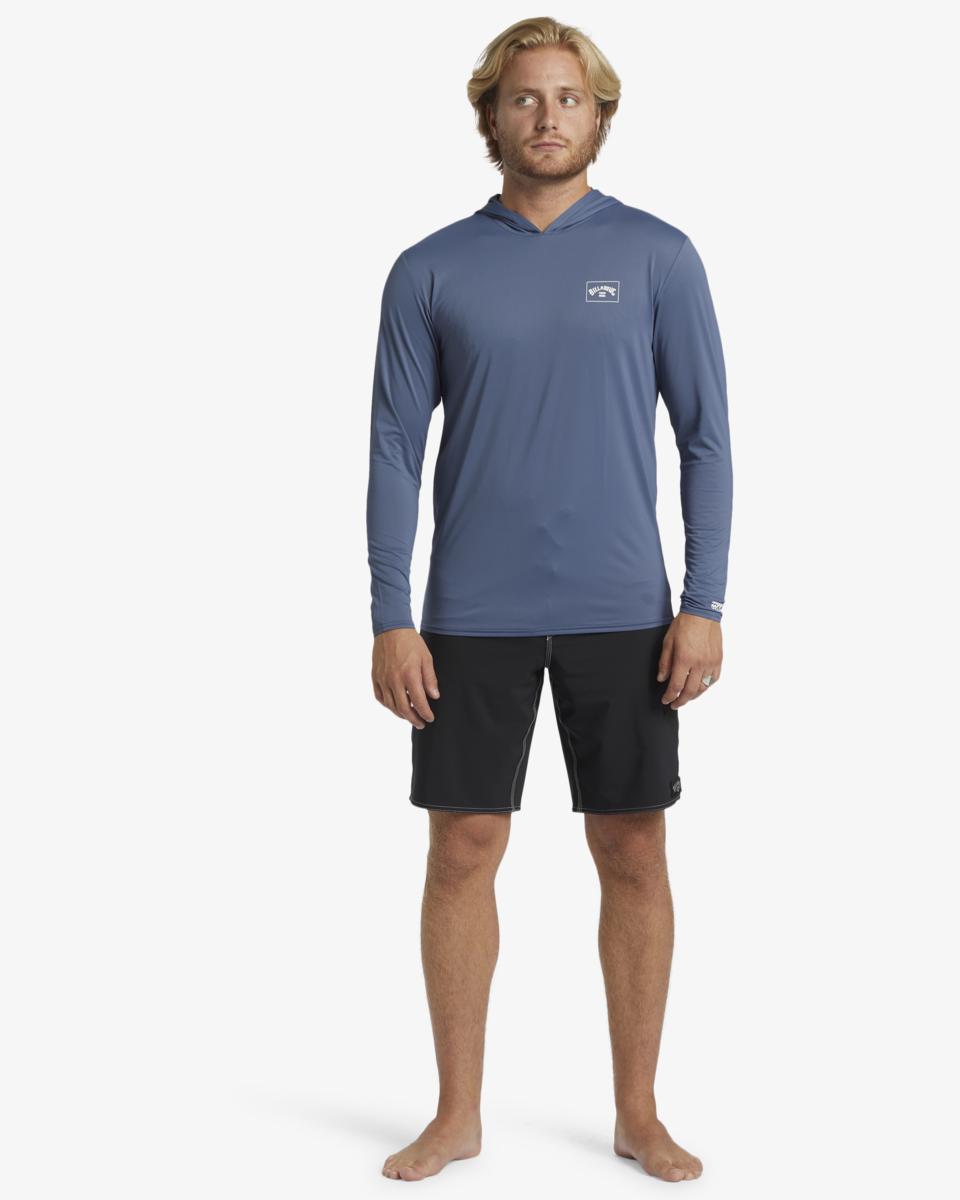 Billabong Arch Mesh L/s Hoody Slate Blue. Billabong Rashvests in Mens Rashvests & Mens Wetsuits. Code: ABYWR00174