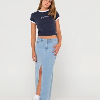 Rusty Celeste Low Rise Denim Ma Sky Blue Heather. Rusty Skirts in Womens Skirts & Womens Skirts, Dresses & Jumpsuits. Code: SKL0607