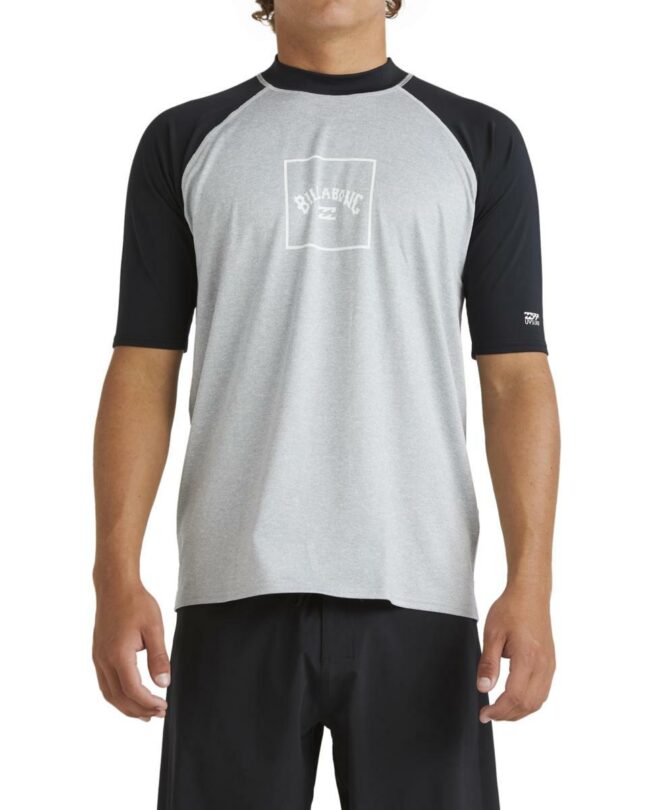 Billabong Boxed Arch Rf Ss Light Grey Heather. Billabong Rashvests in Mens Rashvests & Mens Wetsuits. Code: UBYWR03054