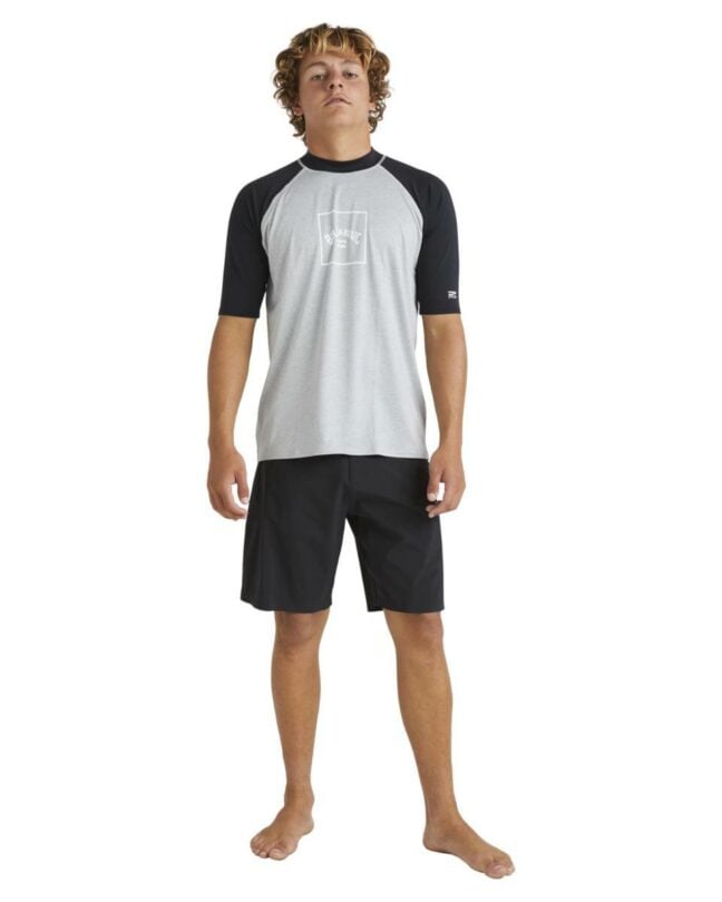 Billabong Boxed Arch Rf Ss Light Grey Heather. Billabong Rashvests in Mens Rashvests & Mens Wetsuits. Code: UBYWR03054