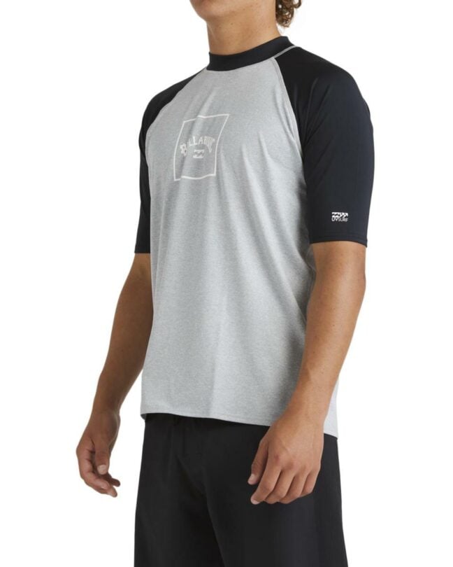 Billabong Boxed Arch Rf Ss Light Grey Heather. Billabong Rashvests in Mens Rashvests & Mens Wetsuits. Code: UBYWR03054