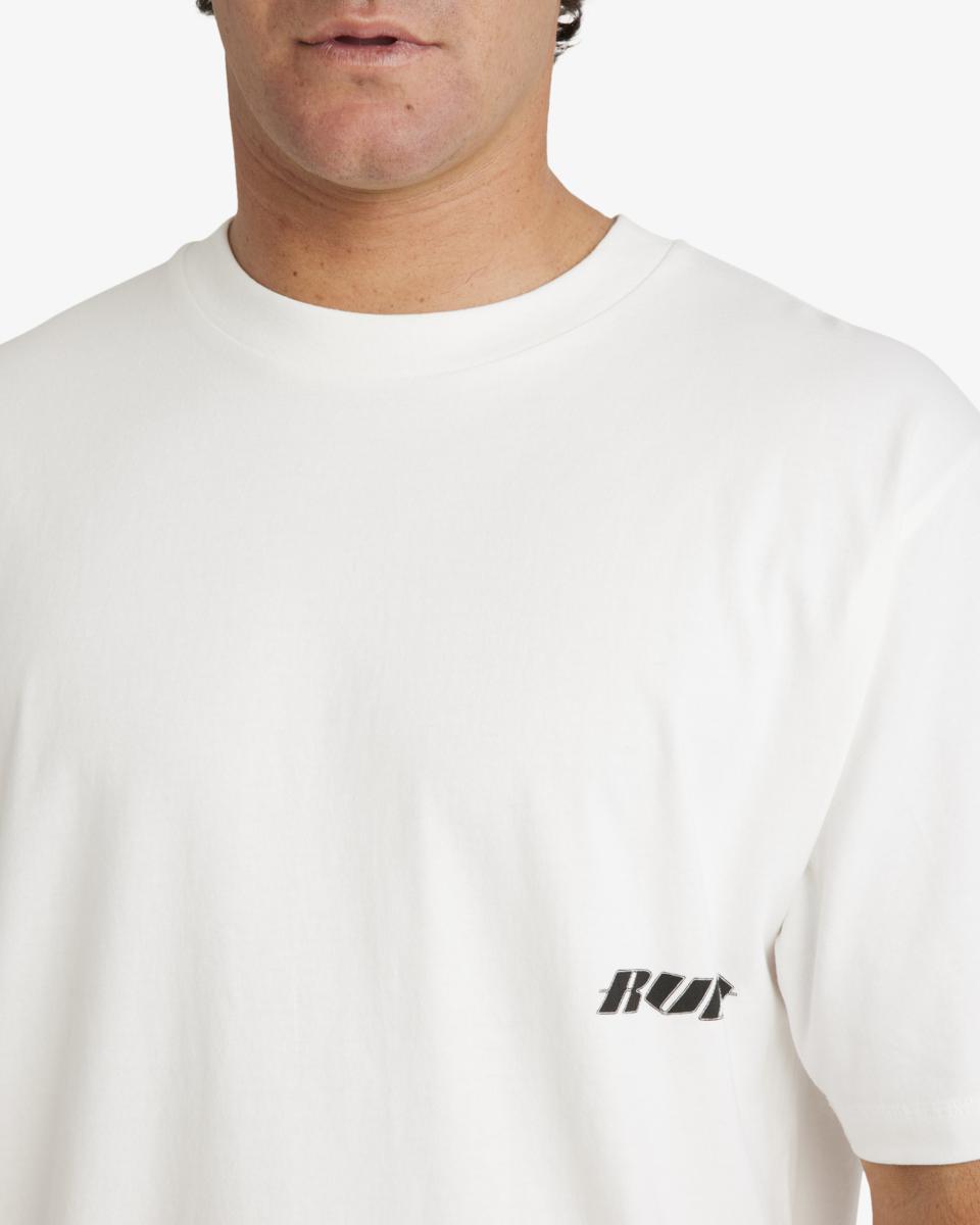 RVCA☆Niziolek Short Sleeve Tee プリントコットン半袖 Tシャツ RVCA NIZIOLEK SHORT SLEEVE TEE ANTIQUE WHITE - Southern Man