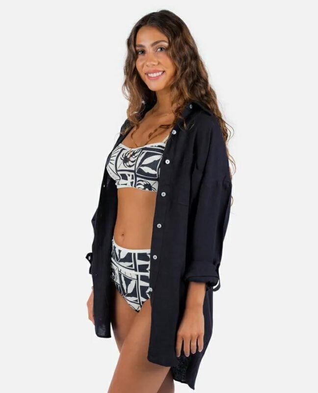Rip Curl Premium Surf Holiday Shir Black. Rip Curl Shirts - Long Sleeve in Womens Shirts - Long Sleeve & Womens Shirts. Code: 024WSH