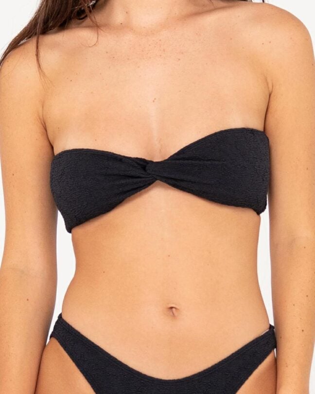 Rusty Sandalwood Twist Bandeau Bikini Top Black. Rusty Swimwear - Separates in Womens Swimwear - Separates & Womens Swimwear. Code: SWL1633