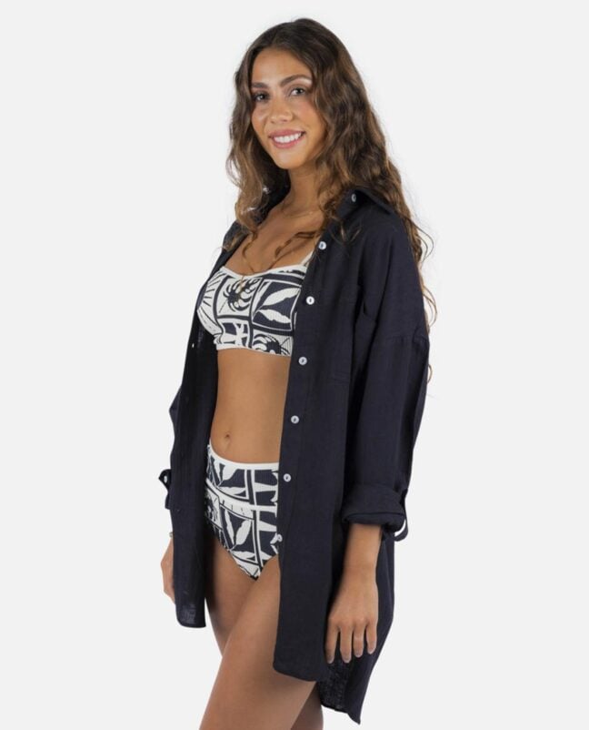 Rip Curl Premium Surf Holiday Shir Black. Rip Curl Shirts - Long Sleeve in Womens Shirts - Long Sleeve & Womens Shirts. Code: 024WSH