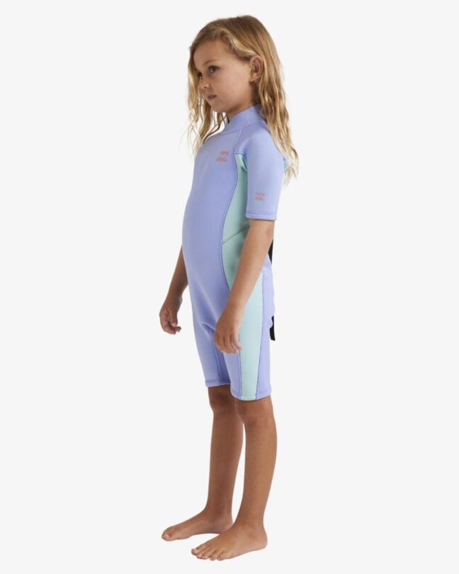 Billabong Toddlers 2/2mm Foil Back Zip Short Sleeve Springsuit Cosmic Blue. Billabong Springsuits in Toddlers Springsuits & Toddlers Wetsuits. Code: ABOW500101