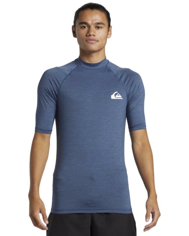 Quiksilver Everyday Upf50 Ss Vintage Indigo Heath. Quiksilver Rashvests in Mens Rashvests & Mens Wetsuits. Code: AQYWR03196