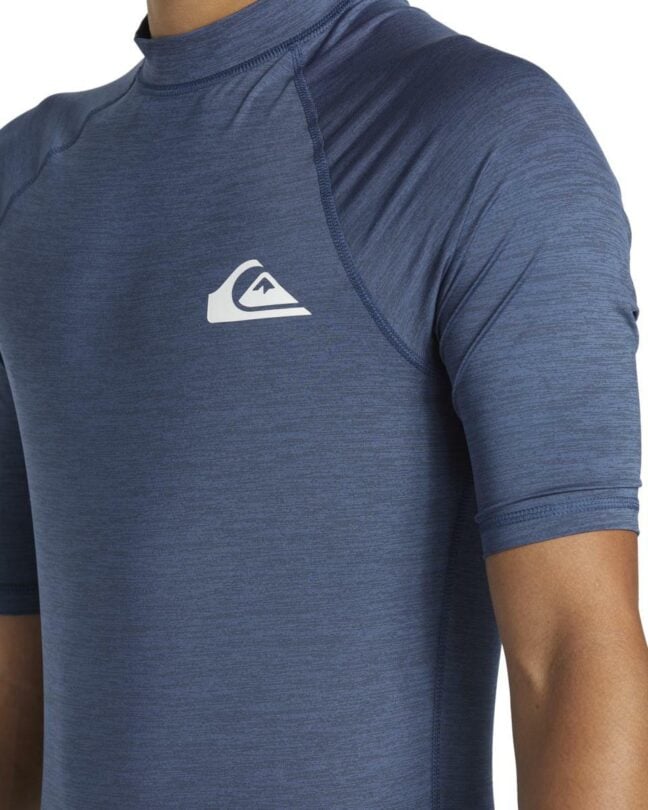 Quiksilver Everyday Upf50 Ss Vintage Indigo Heath. Quiksilver Rashvests in Mens Rashvests & Mens Wetsuits. Code: AQYWR03196
