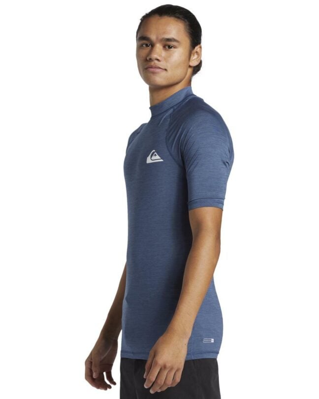 Quiksilver Everyday Upf50 Ss Vintage Indigo Heath. Quiksilver Rashvests in Mens Rashvests & Mens Wetsuits. Code: AQYWR03196