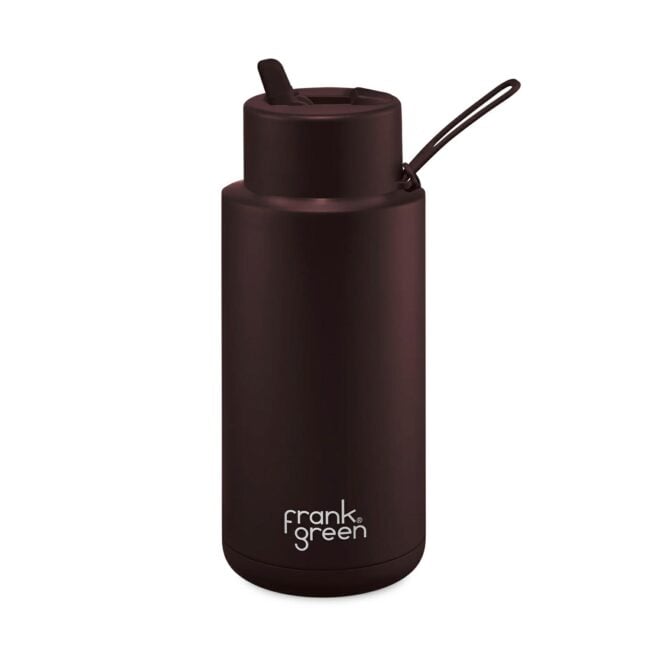 Frank Green 34 Oz Stainless Steel Ceramic Bottle With Lid And 170mm Gold Straw Chocolate. Frank Green Drinkware in Generic Drinkware & Generic Accessories. Code: B05509