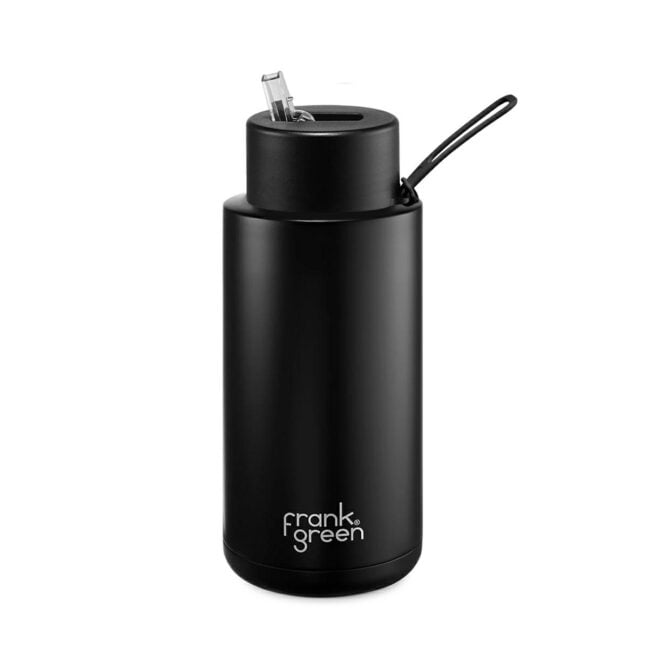 Frank Green 34 Oz Stainless Steel Ceramic Bottle With Lid And 170mm Gold Straw Midnight. Frank Green Drinkware in Generic Drinkware & Generic Accessories. Code: B05509