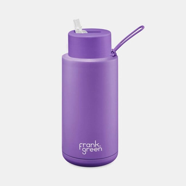Frank Green 34 Oz Stainless Steel Ceramic Bottle With Lid And 170mm Gold Straw Purple. Frank Green Drinkware in Generic Drinkware & Generic Accessories. Code: B05509