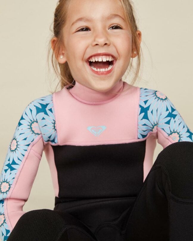 Roxy 3/2mm Prologue - Back Zip Wetsuit For Girls Crystal Teal Sol Flo. Roxy Steamers in Girls Steamers & Girls Wetsuits. Code: ERLW103010
