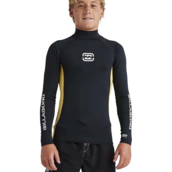 Billabong Boys Jimmy Contrast Pf Ls Black. Billabong Rashvests in Boys Rashvests & Boys Wetsuits. Code: UBBWR03021