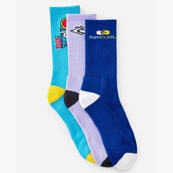 Rip Curl Retro Crew Sock 3-pk Multico. Rip Curl Socks, Underwear, Pyjamas in Mens Socks, Underwear, Pyjamas & Mens Footwear. Code: 00GMSO