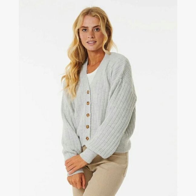 Rip Curl Afterglow Cardi Light Grey Heather. Rip Curl Knitwears in Womens Knitwears & Womens Jackets, Jumpers & Knits. Code: 00VWKN