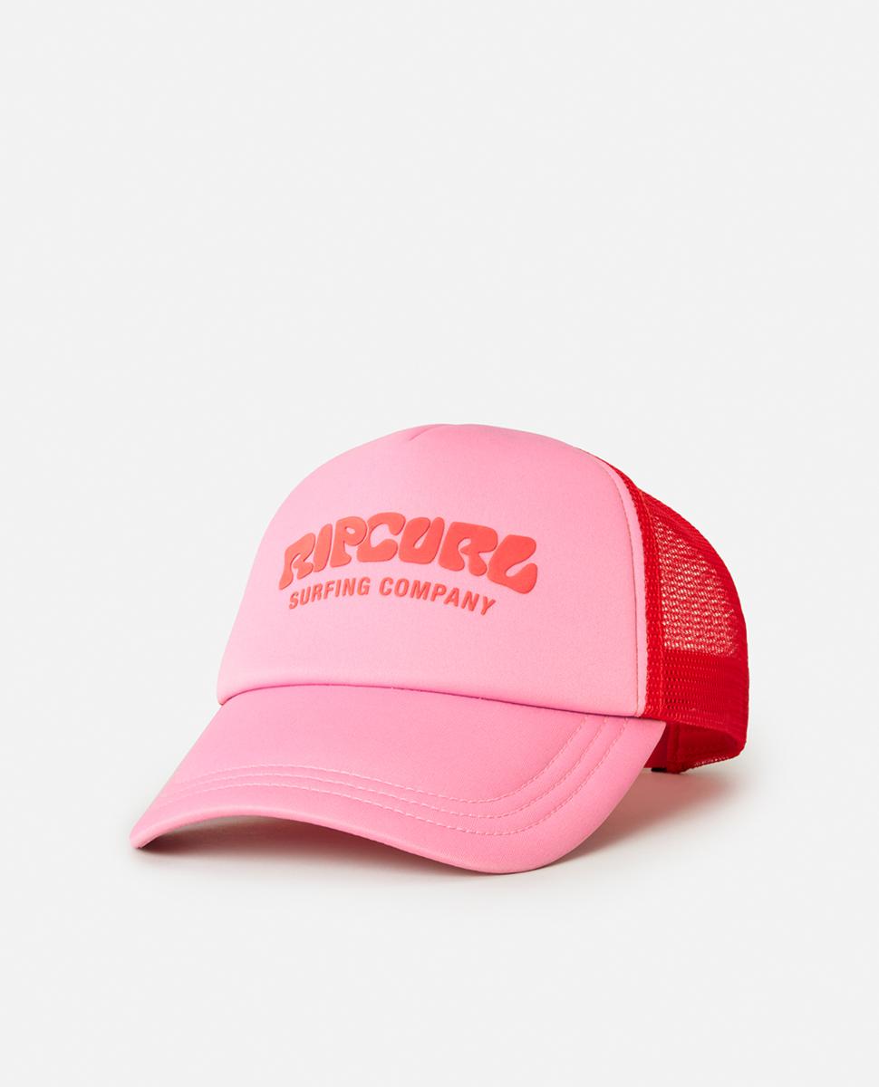 Joe's USA Koloa Surf Brush Logo Trucker Hat - High Profile Poly-Foam Mesh Snapback Cap