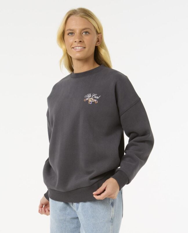 Rip Curl Hibiscus Diamond Heritage Washed Black. Rip Curl Sweats in Womens Sweats & Womens Jackets, Jumpers & Knits. Code: 083WFL
