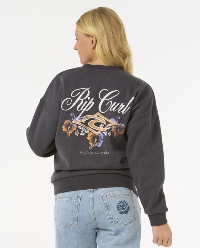 Rip Curl Hibiscus Diamond Heritage Washed Black. Rip Curl Sweats in Womens Sweats & Womens Jackets, Jumpers & Knits. Code: 083WFL
