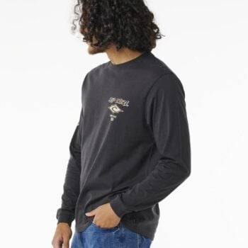 Rip Curl Fade Out Icon L/s Tee Black/sand. Rip Curl Tees - Long Sleeve in Mens Tees - Long Sleeve & Mens T-shirts & Singlets. Code: 0BQMTE