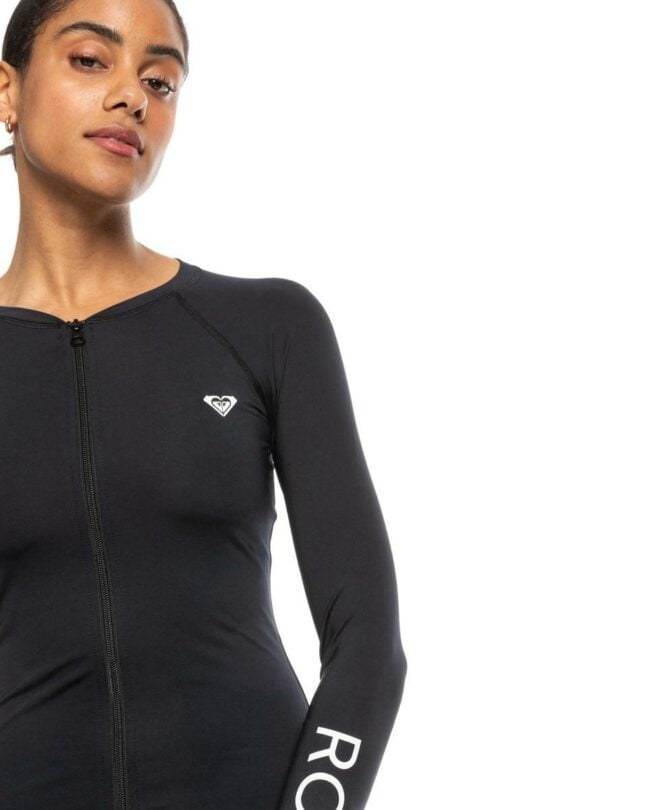 Roxy New Essentials Ls Zipped Anthracite. Roxy Rashvests in Womens Rashvests & Womens Wetsuits. Code: ERJWR03696