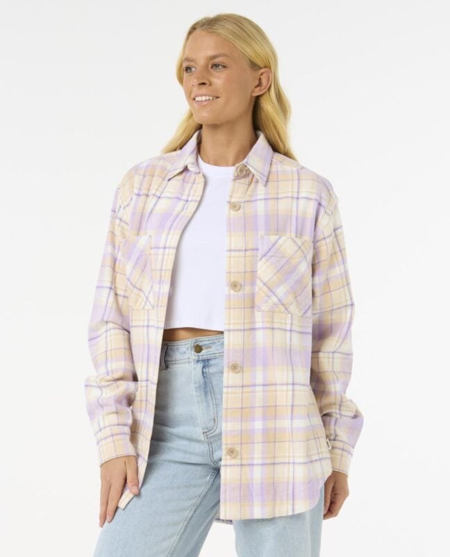 Rip Curl High Tide Soft Flannel Lilac. Rip Curl Jackets in Womens Jackets & Womens Jackets, Jumpers & Knits. Code: 02CWJA