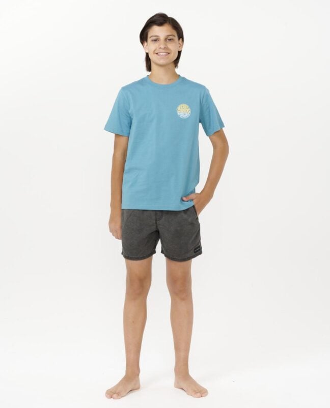 Rip Curl Wetsuit Icon Tee - Kids (8-16 Years) Ocean. Rip Curl Tees in Boys Tees & Boys T-shirts & Singlets. Code: 049BTE