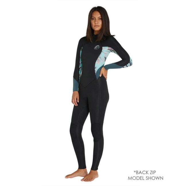 Oneill Womens Bahia 3/2mm Steamer Chest Zip Wetsuit Al2 Blk/alh/shd. Oneill Steamers in Womens Steamers & Womens Wetsuits. Code: 96424