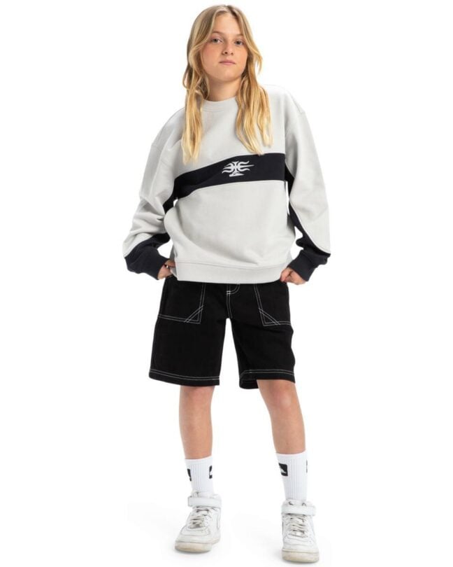 Quiksilver Mercury Devil - Pullover Sweatshirt For Boys 8 - 16 Lunar Rock. Quiksilver Sweats in Boys Sweats & Boys Jackets, Jumpers & Knits. Code: EQBFT03936