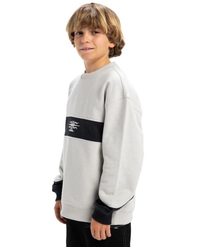 Quiksilver Mercury Devil - Pullover Sweatshirt For Boys 8 - 16 Lunar Rock. Quiksilver Sweats in Boys Sweats & Boys Jackets, Jumpers & Knits. Code: EQBFT03936