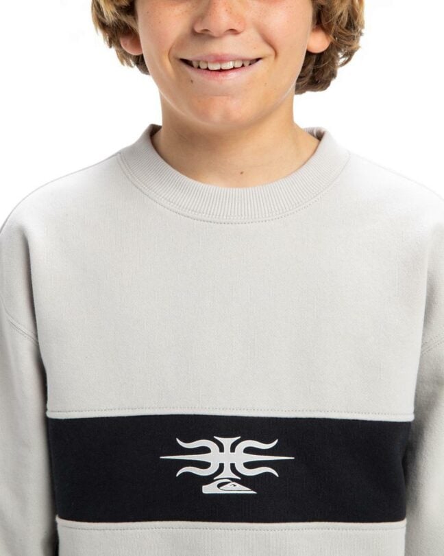 Quiksilver Mercury Devil - Pullover Sweatshirt For Boys 8 - 16 Lunar Rock. Quiksilver Sweats in Boys Sweats & Boys Jackets, Jumpers & Knits. Code: EQBFT03936